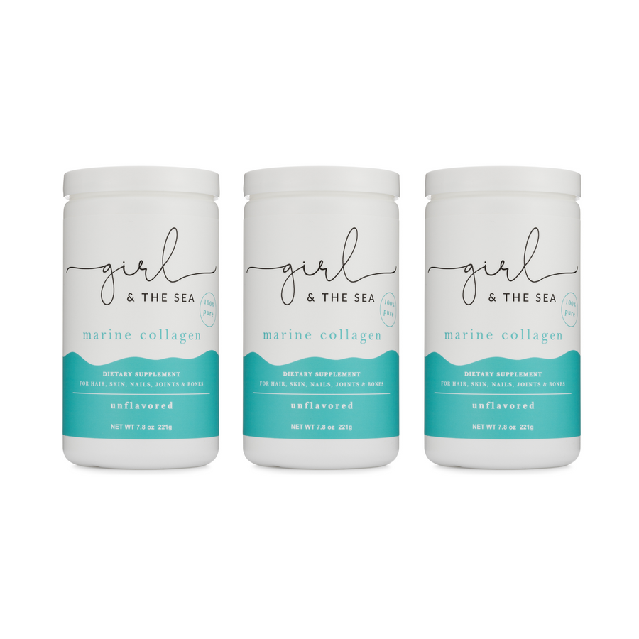 3 Pack Bundle & Save Girl & The Sea 100% pure marine collagen